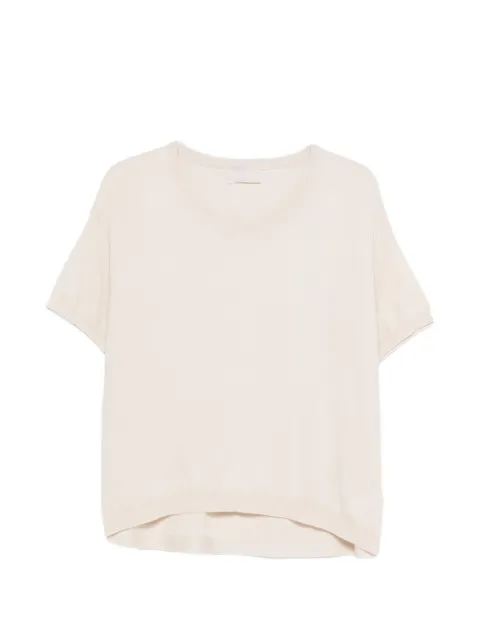 Hemisphere short-sleeve knitted T-shirt