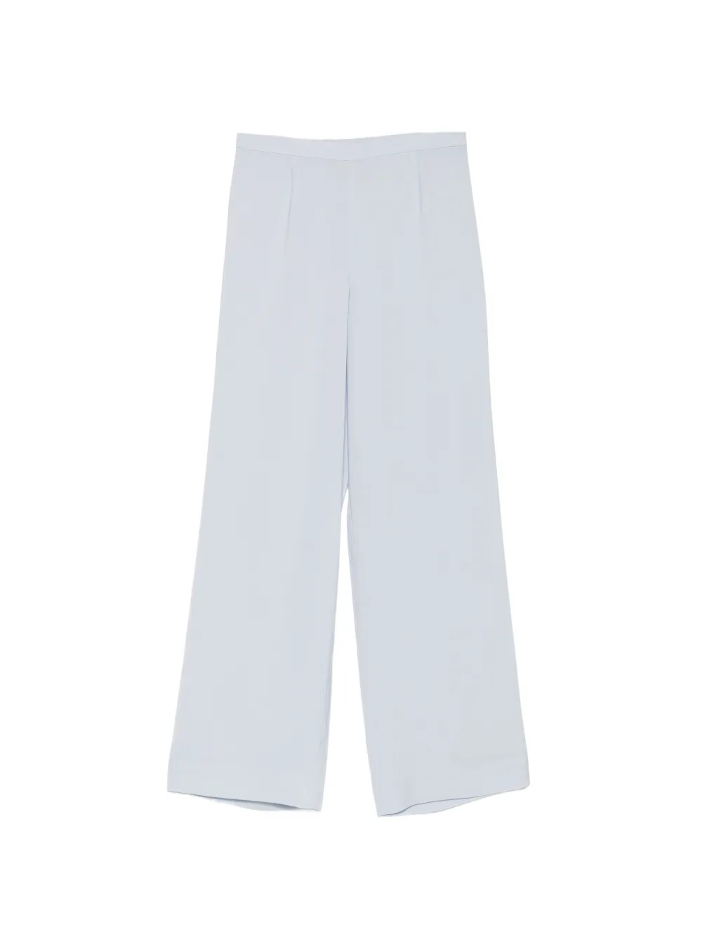 Hemisphere Pleated Wide-leg Trousers In Blue