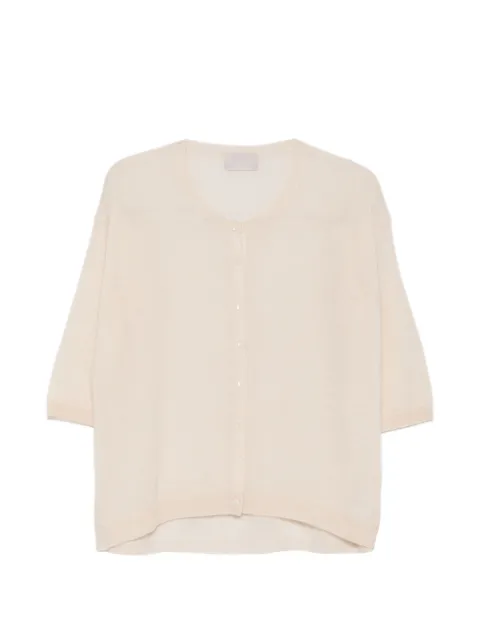 Hemisphere buttoned cardigan