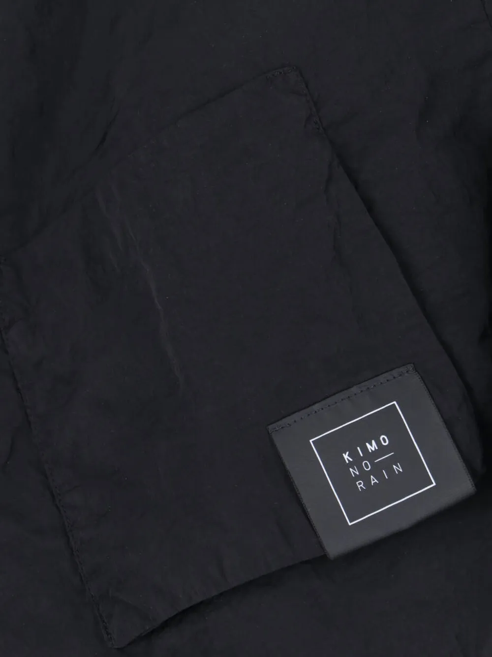  Kimo No-rain High-neck Jacket - Black 