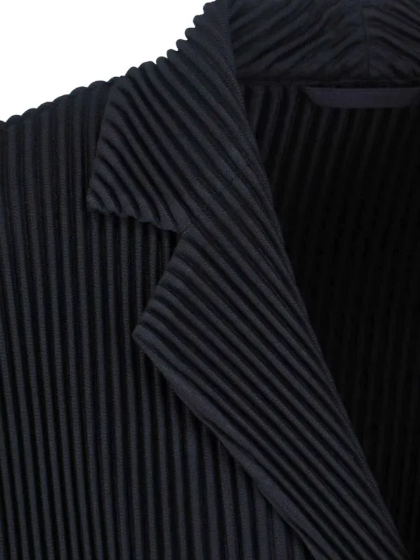 Homme Plissé Issey Miyake ダブルジャケット | ブラック | FARFETCH JP