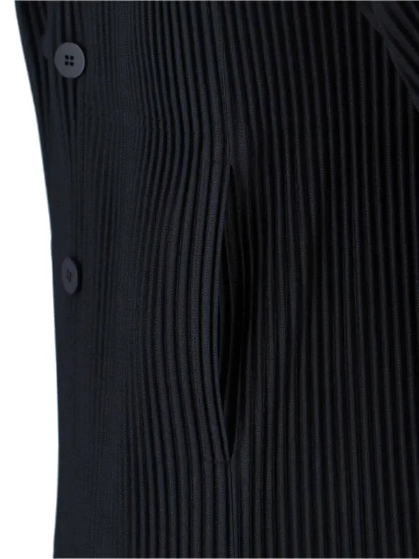 Homme Plissé Issey Miyake ダブルジャケット | ブラック | FARFETCH JP