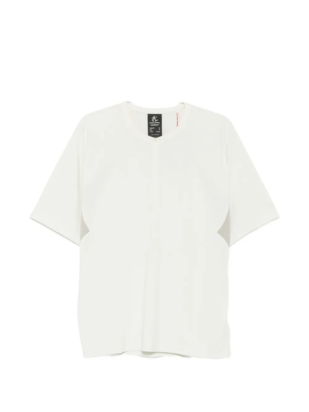 Hiking Patrol X Mammut Zip-fastening Short-sleeve T-shirt In White