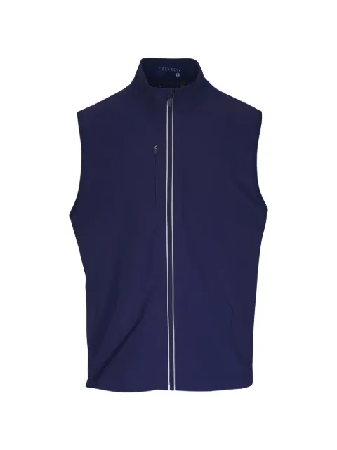 GREYSON zip sleeveless gilet