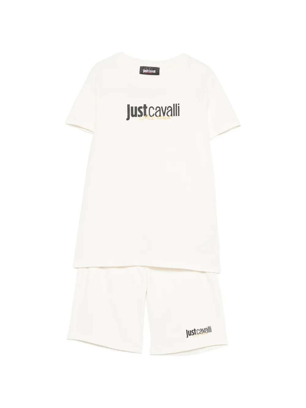Just Cavalli logo-print shorts set - Toni neutri