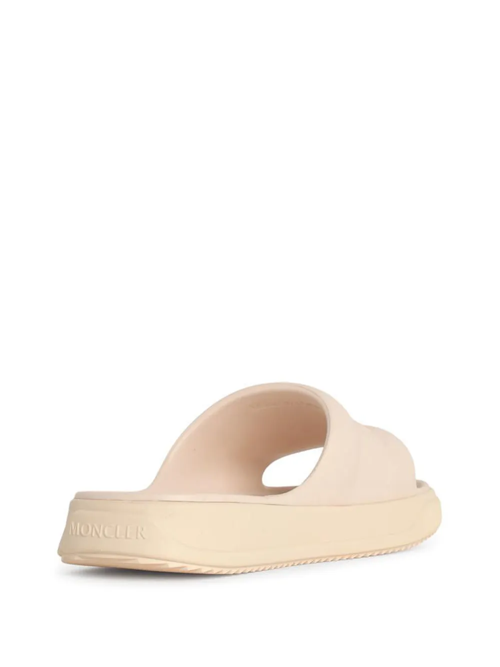 Moncler Altive embossed-logo slides Beige