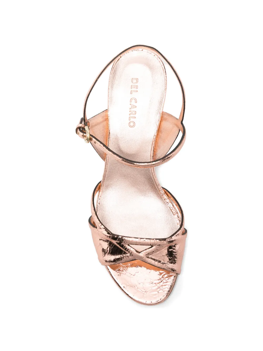 Del Carlo criss-cross strap sandals Roze