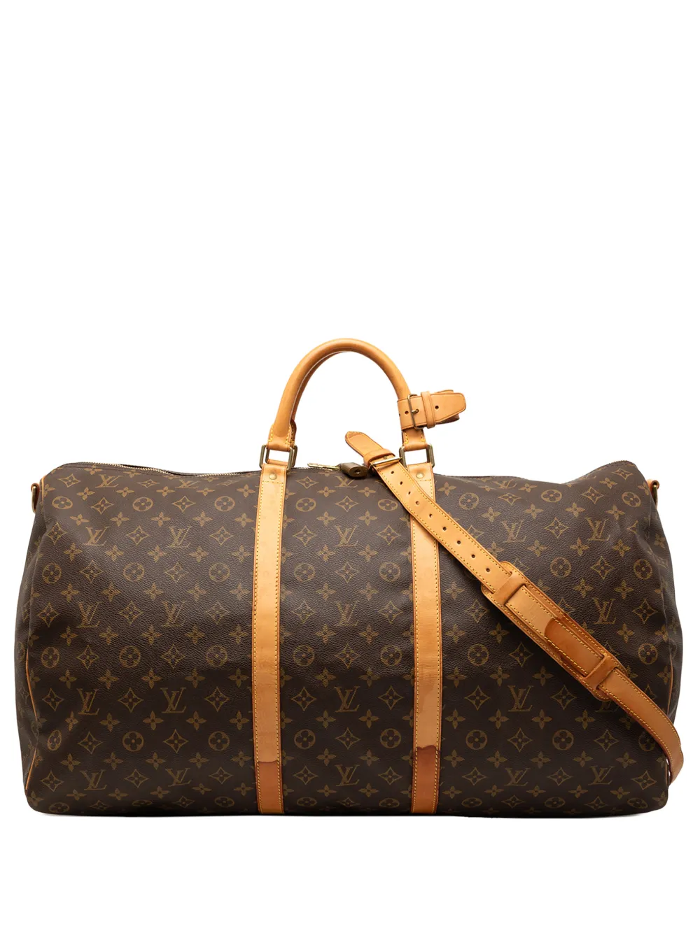 Louis Vuitton Pre-Owned 2002 Monogram Keepall Bandouliere 60 travel bag - Marrone