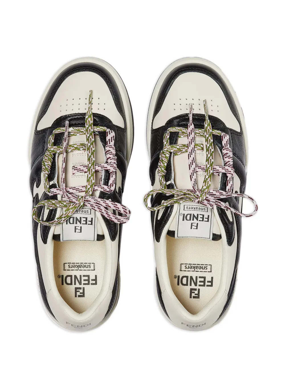 FENDI Match logo-detail sneakers Zwart
