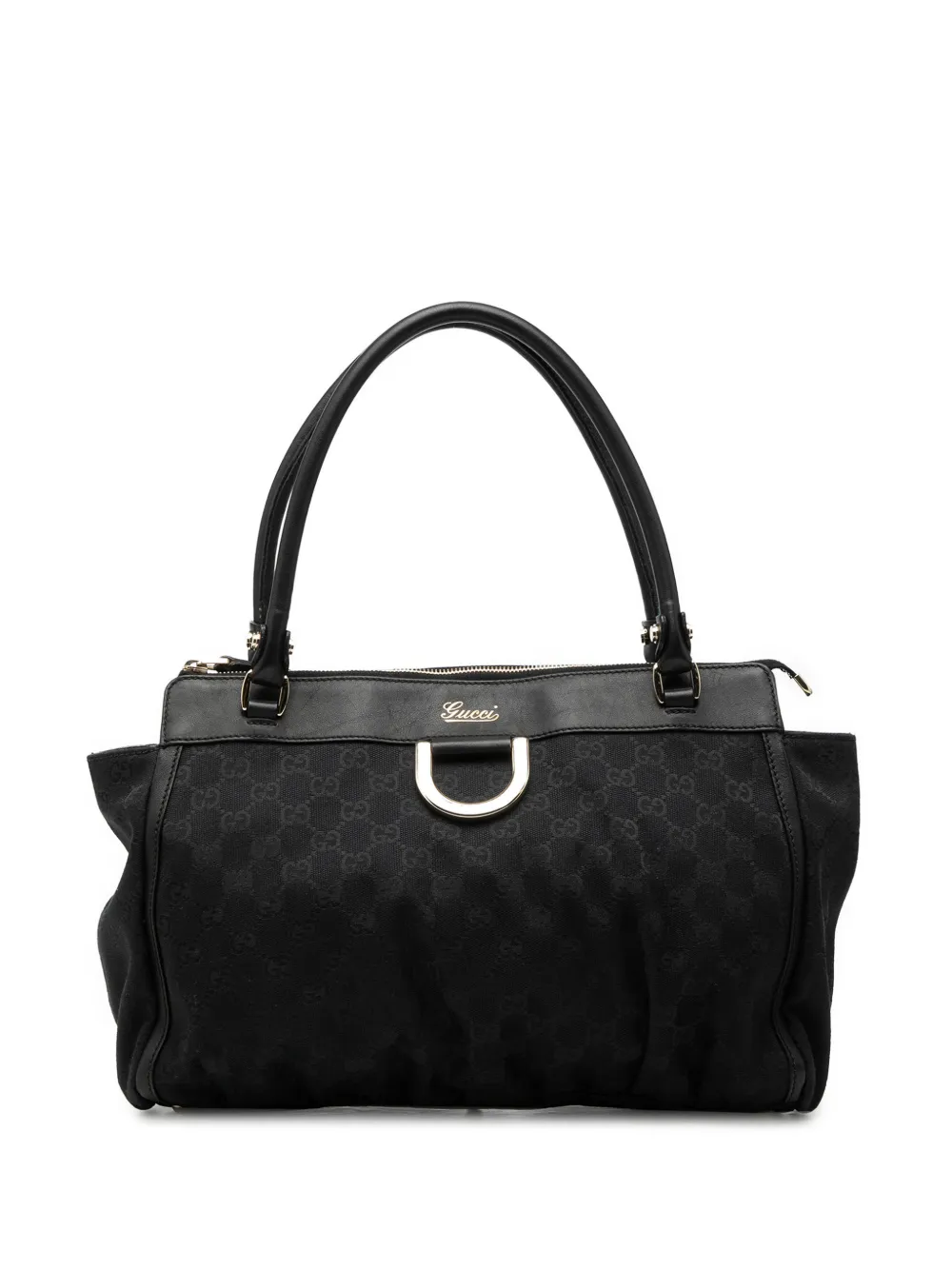 Gucci Pre-Owned 2000-2015 GG Canvas Abbey D Ring tote bag - Black