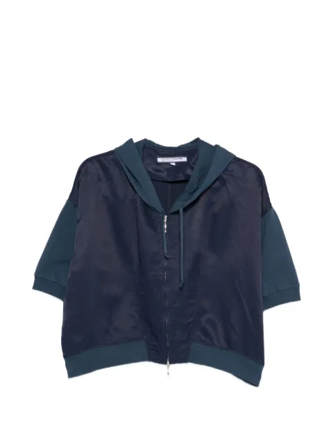 european culture zip-up hooded jacket