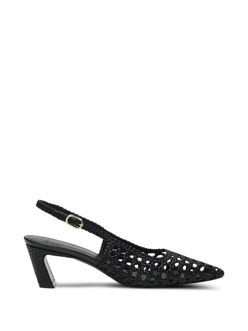Stuart Weitzman Stassi woven slingback pumps - Nero