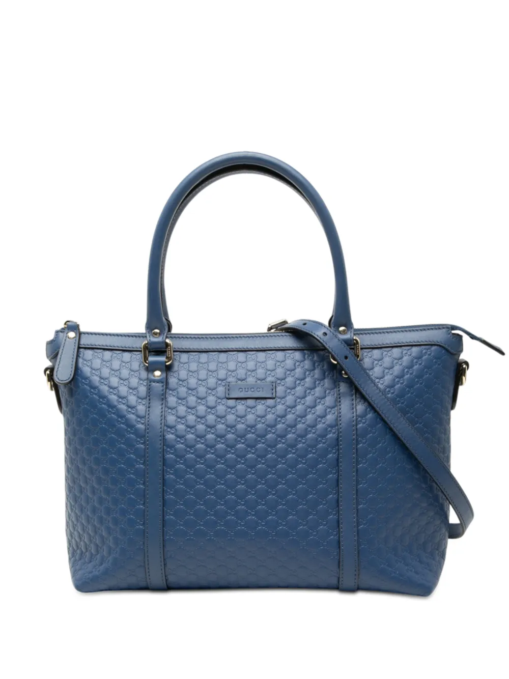 Gucci Pre-Owned 2000-2015 Small Microguccissima Joy satchel - Blu