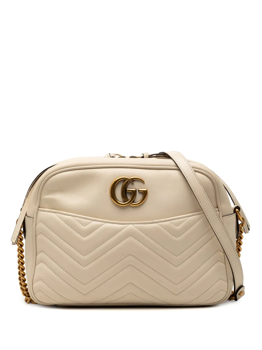 Gucci Pre-Owned 2000-2015 GG Marmont Matelasse Leather crossbody bag - Marrone