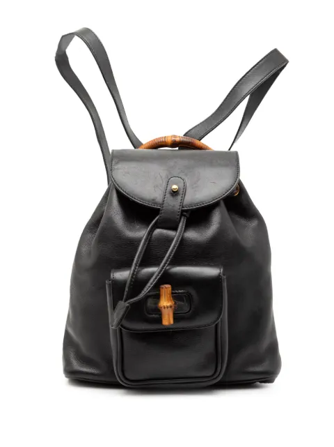 Gucci Pre-Owned 2000-2015 Leather Bamboo backpack