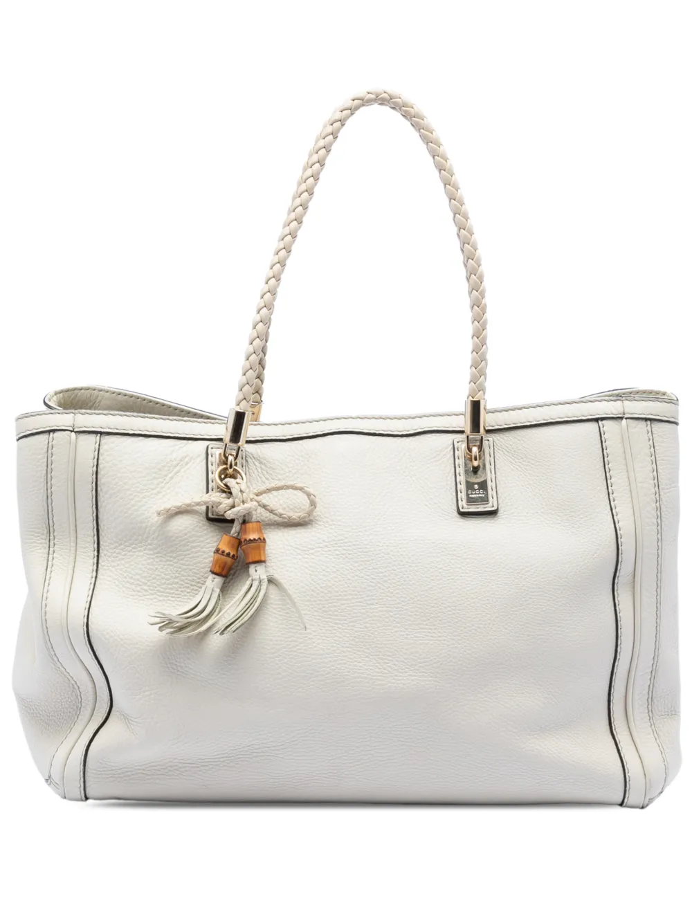 Gucci Pre-Owned 2016-2026 Medium Leather Bella tote bag - Bianco