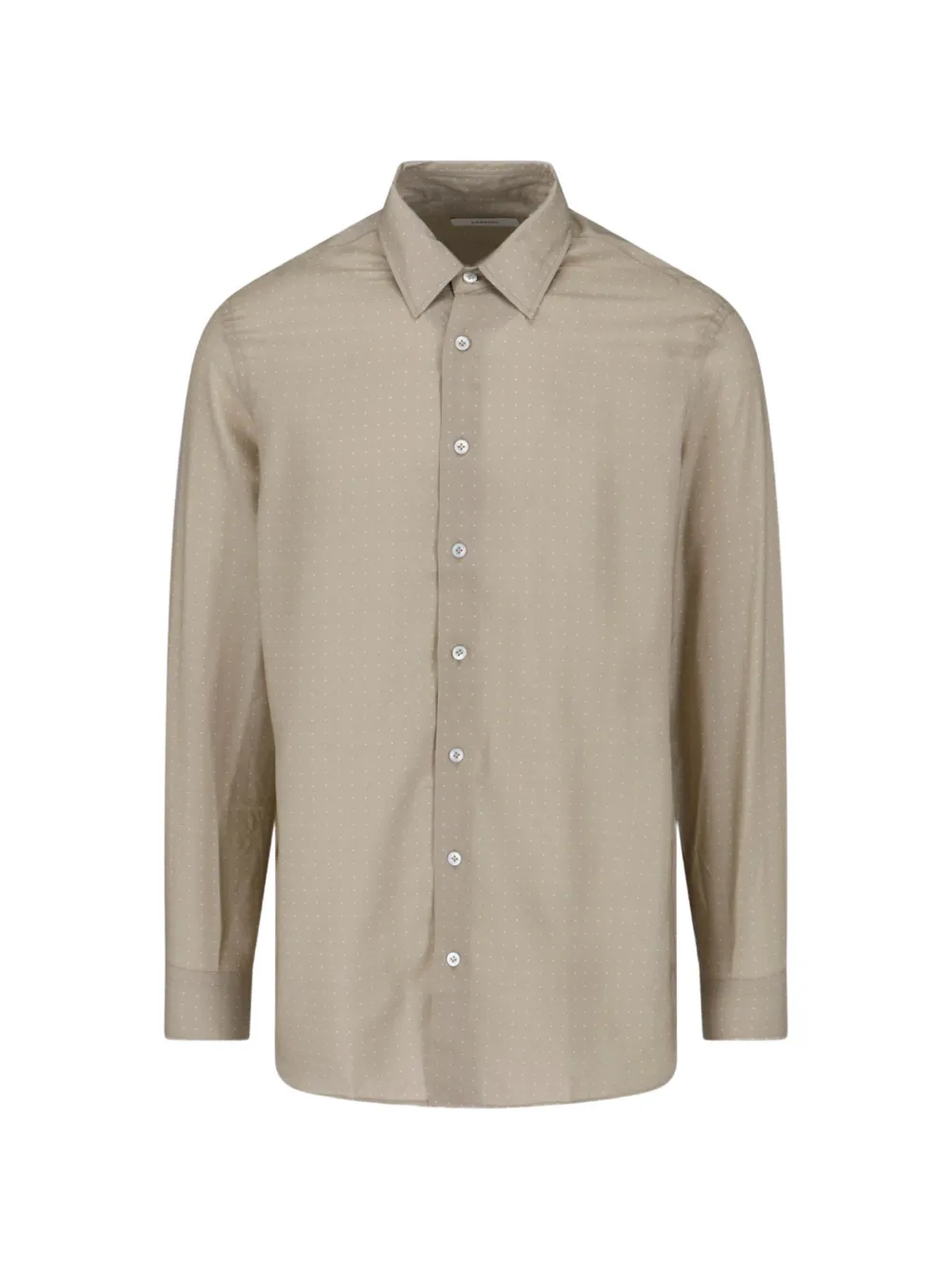 Lardini polka dot shirt - Toni neutri