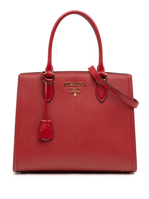 Prada Pre-Owned sac à bandoulière en cuir de veau Saffiano Lux (2010-2026)