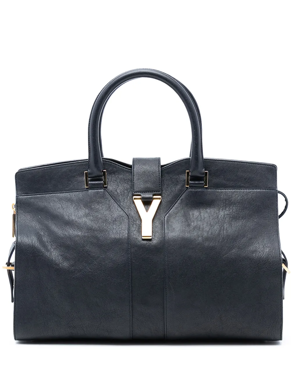 Saint Laurent Pre-Owned 2000-2012 Medium Leather Cabas Chyc satchel - Blue