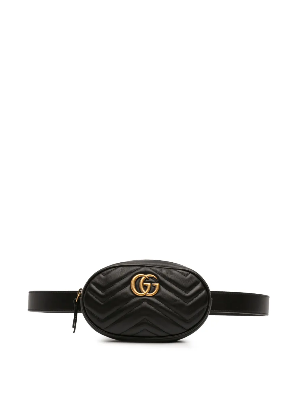 Gucci Pre-Owned 2016-2025 GG Marmont Matelasse Leather belt bag - Nero