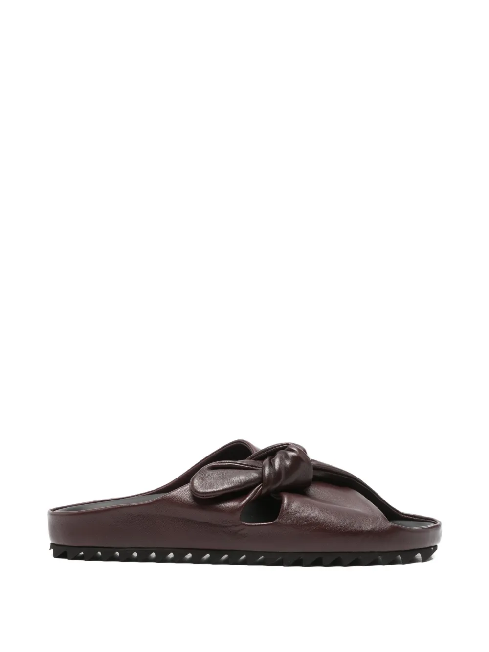 Officine Creative Pelagie knotted leather mules Bruin
