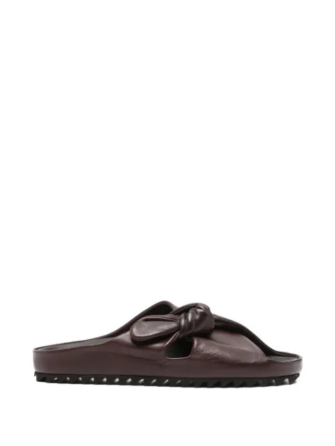 Officine Creative Pelagie knotted leather mules
