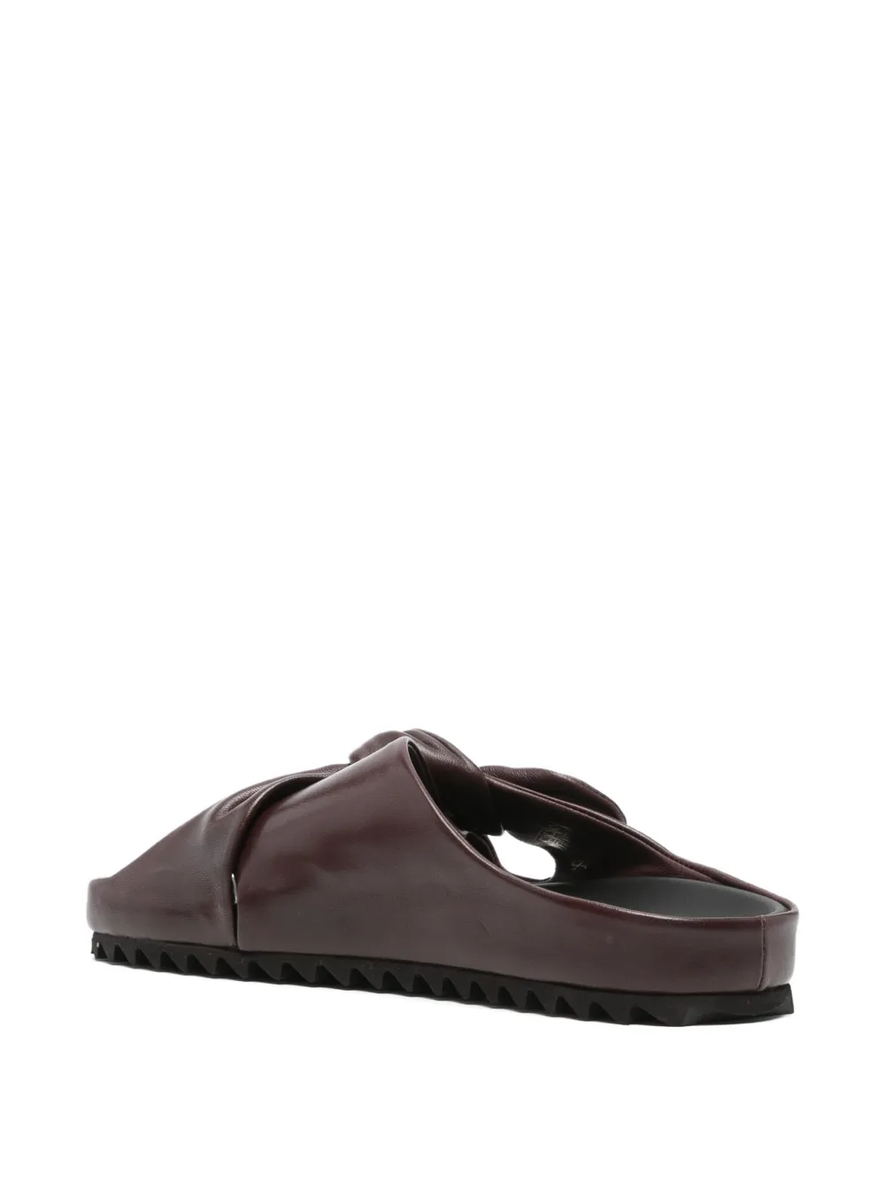 Officine Creative Pelagie knotted leather mules Bruin