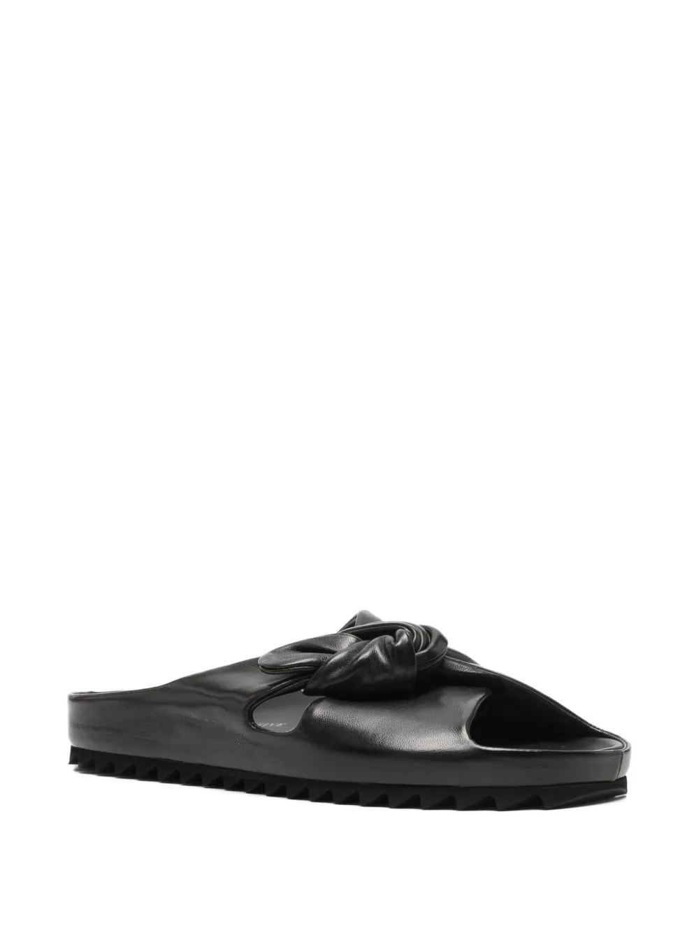 Officine Creative Pelagie knotted leather mules Zwart