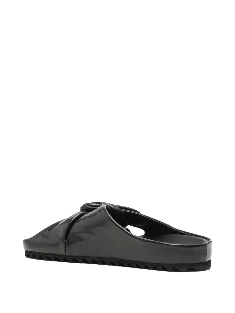 Officine Creative Pelagie knotted leather mules Zwart