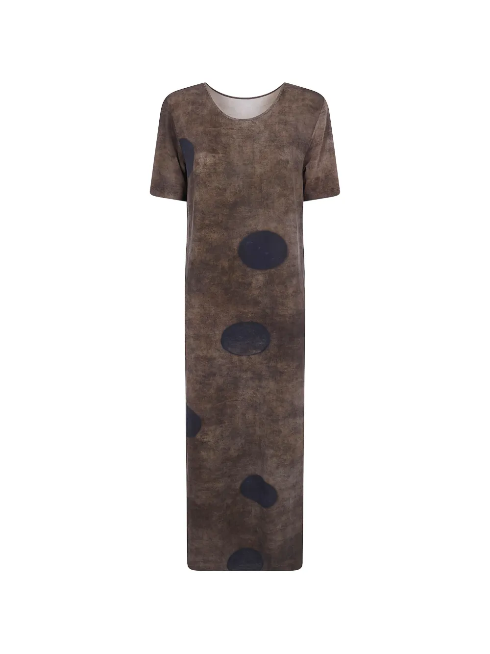 Uma Wang polka-dot print maxi dress - Marrone