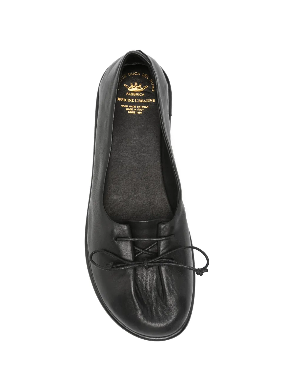 Officine Creative Fotayne bow-detail ballet flats Zwart
