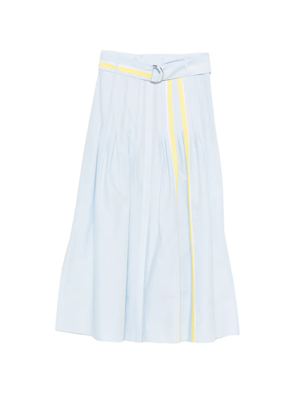 Akris Punto belted striped midi skirt - Blau