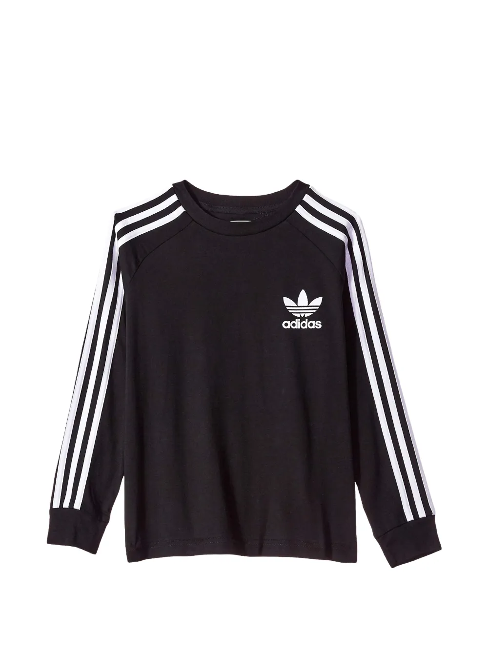 adidas Kids California stripe long-sleeve T-shirt - Nero