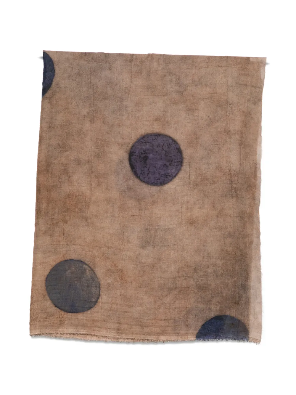 Uma Wang polka-dot distressed scarf - Toni neutri