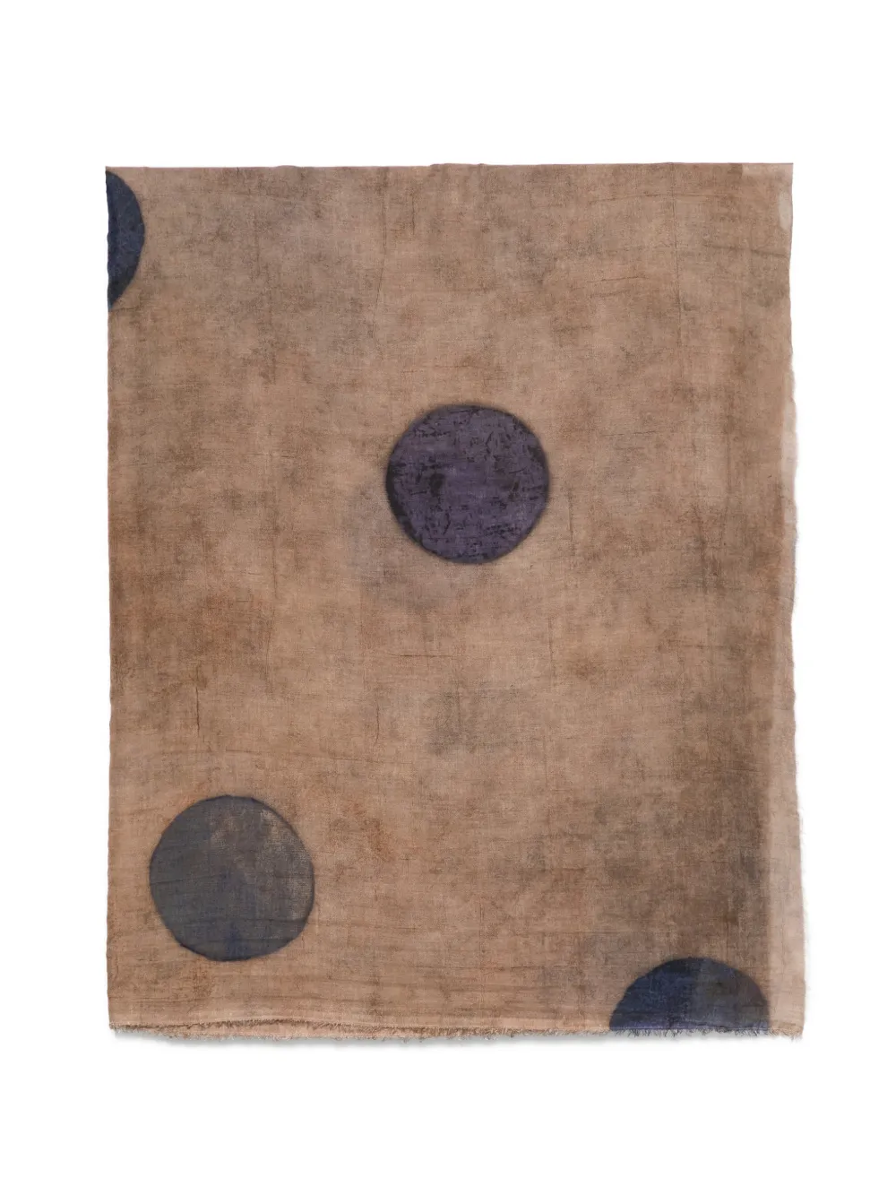 Uma Wang polka-dot distressed scarf - Toni neutri