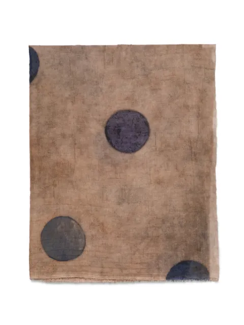 Uma Wang polka-dot distressed scarf
