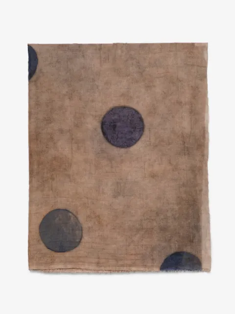 Uma Wang polka-dot distressed scarf
