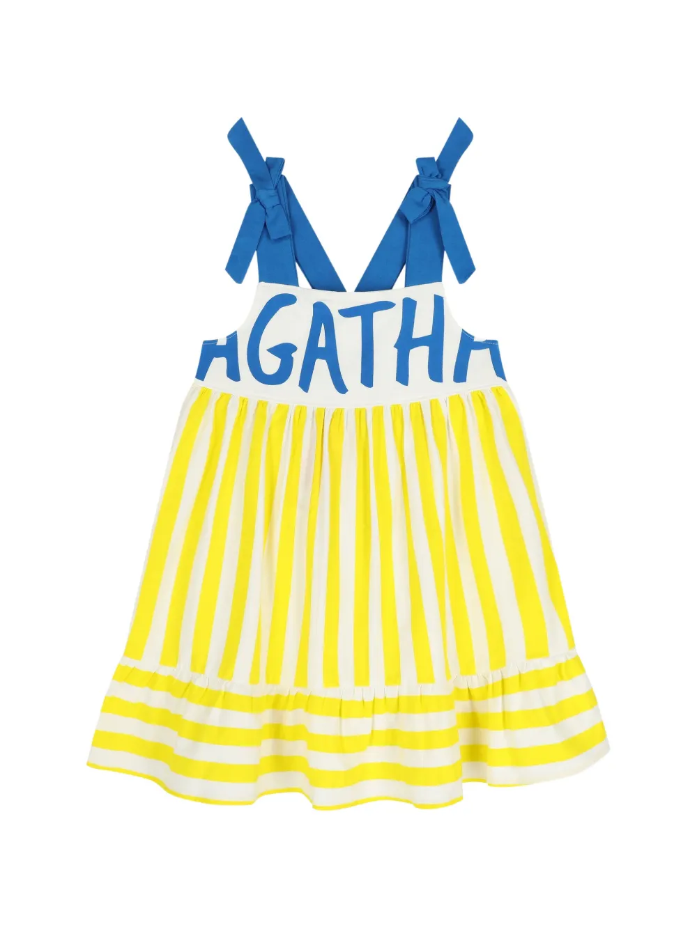 AGATHA RUIZ DE LA PRADA Abito a righe - Bianco