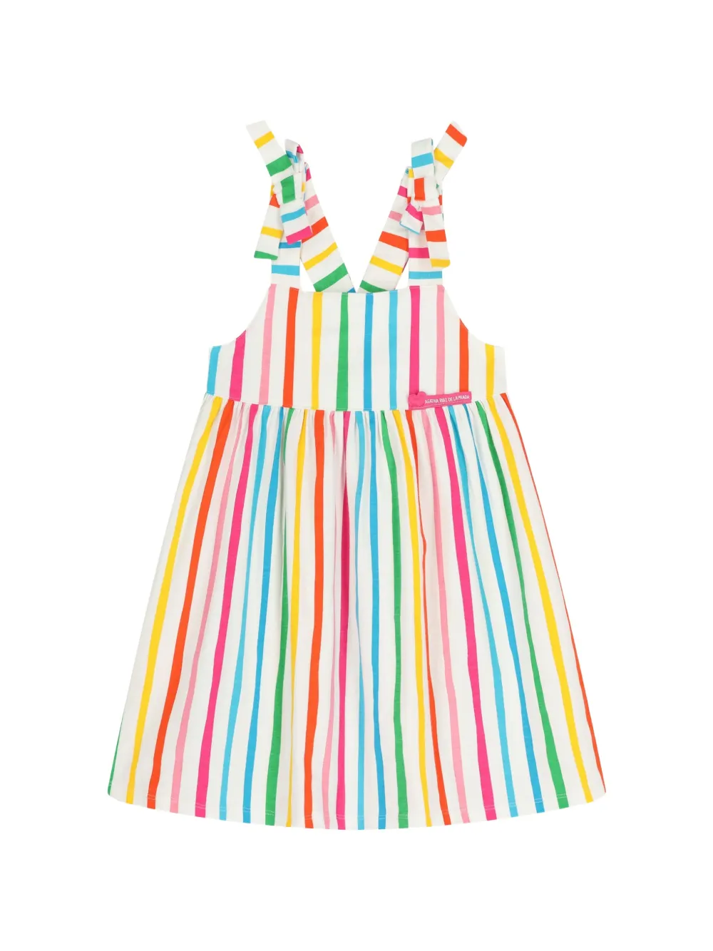 AGATHA RUIZ DE LA PRADA striped tie-strap dress - Bianco