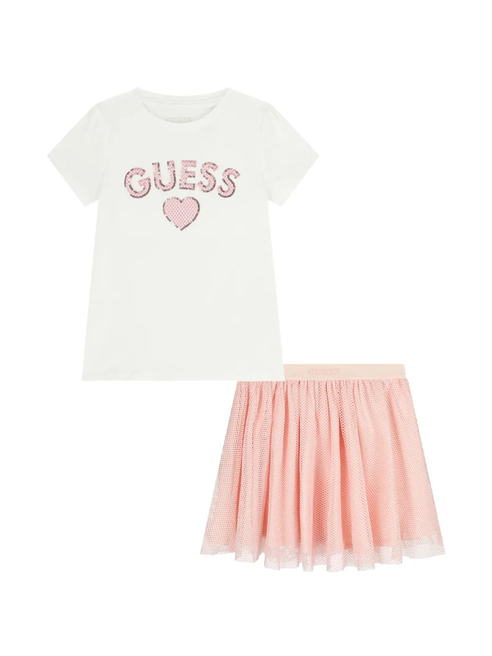 GUESS USA Set gonna con logo - Bianco