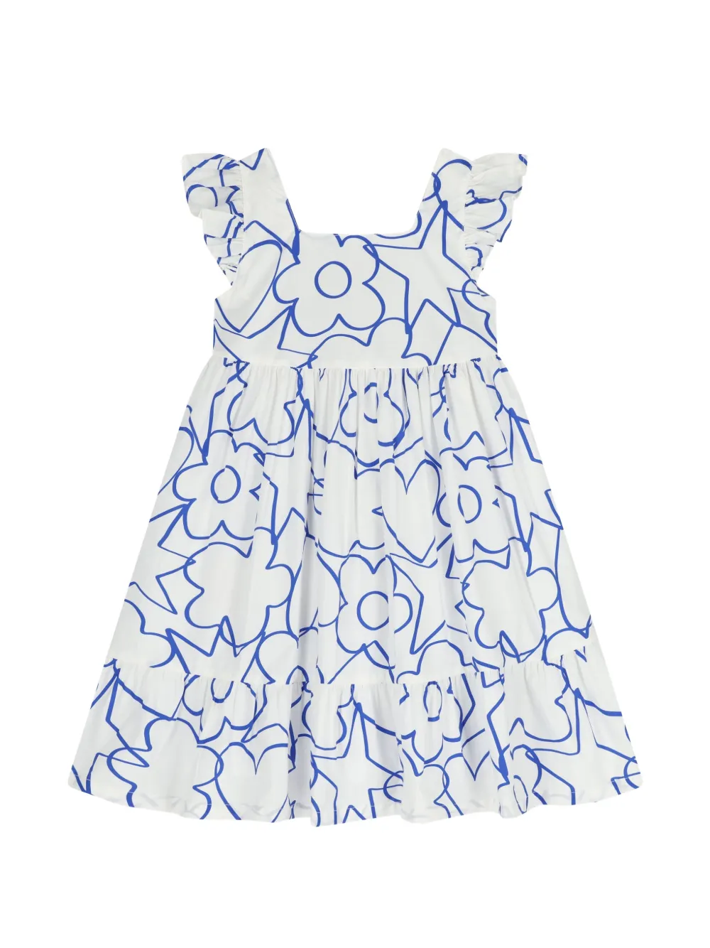 AGATHA RUIZ DE LA PRADA ruffled floral dress - Weiß