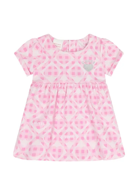 GUESS USA heart print baby dress