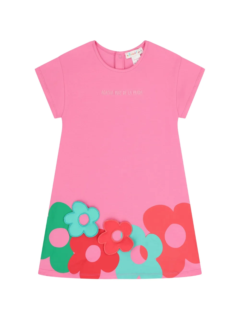 AGATHA RUIZ DE LA PRADA Abito con applicazione fiori - Rosa