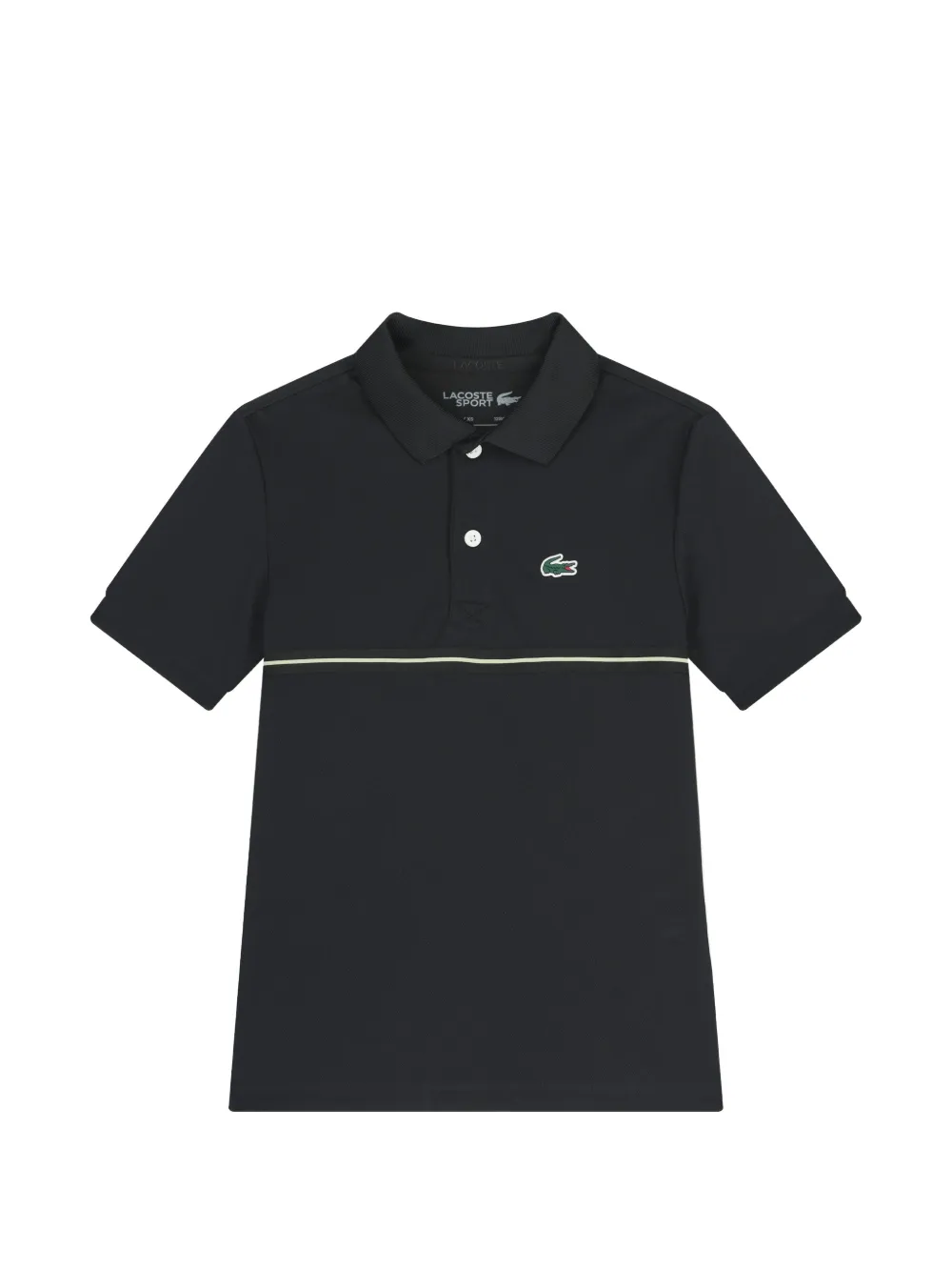 Lacoste Polo in cotone con ricamo logo - Nero