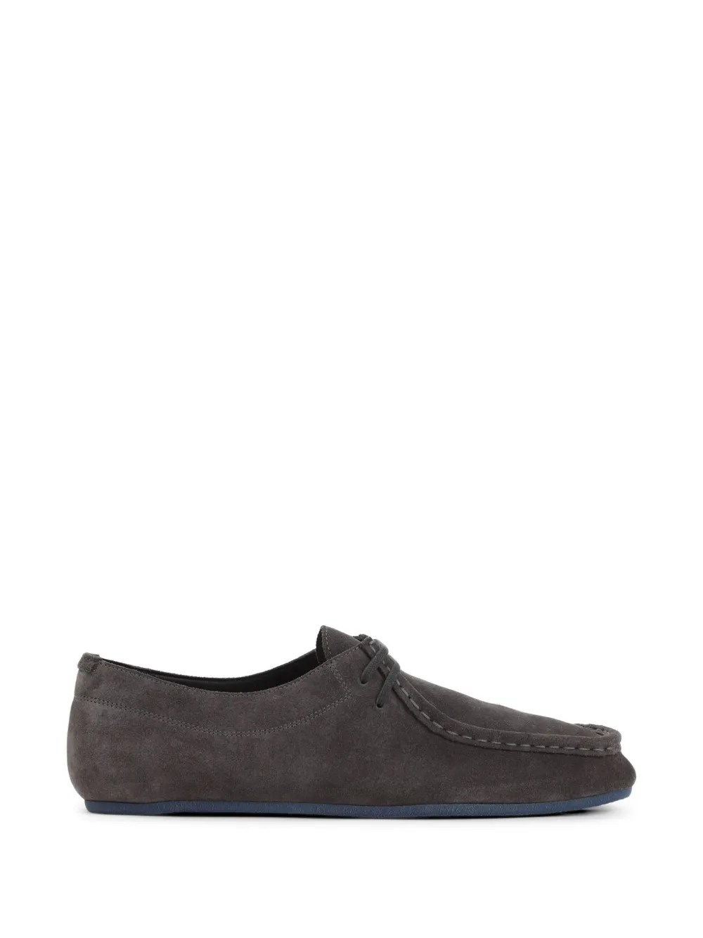 Jil Sander laced suede boats shoes Grijs