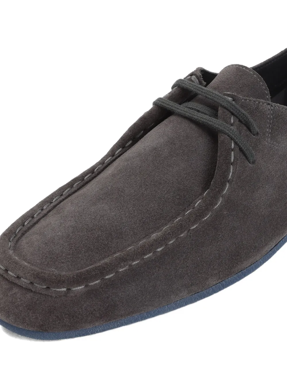 Jil Sander laced suede boats shoes Grijs