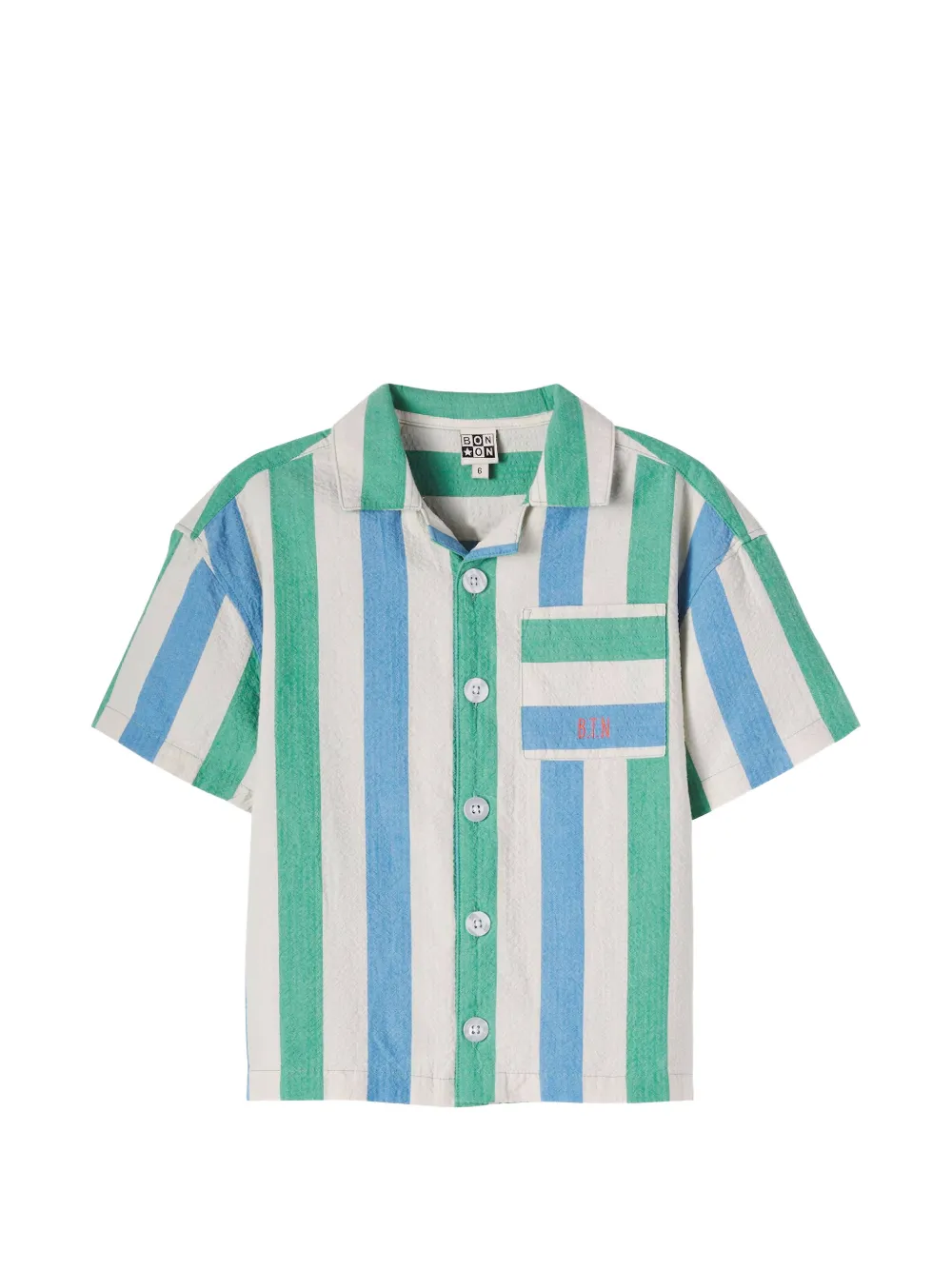 Bonton Las Vegas striped shirt - Nude