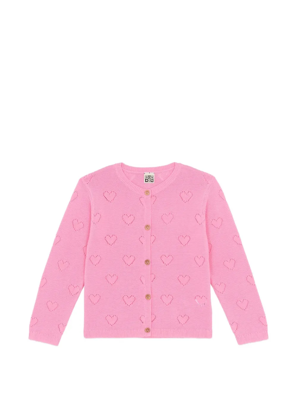 Bonton Lilou heart cardigan - Rosa