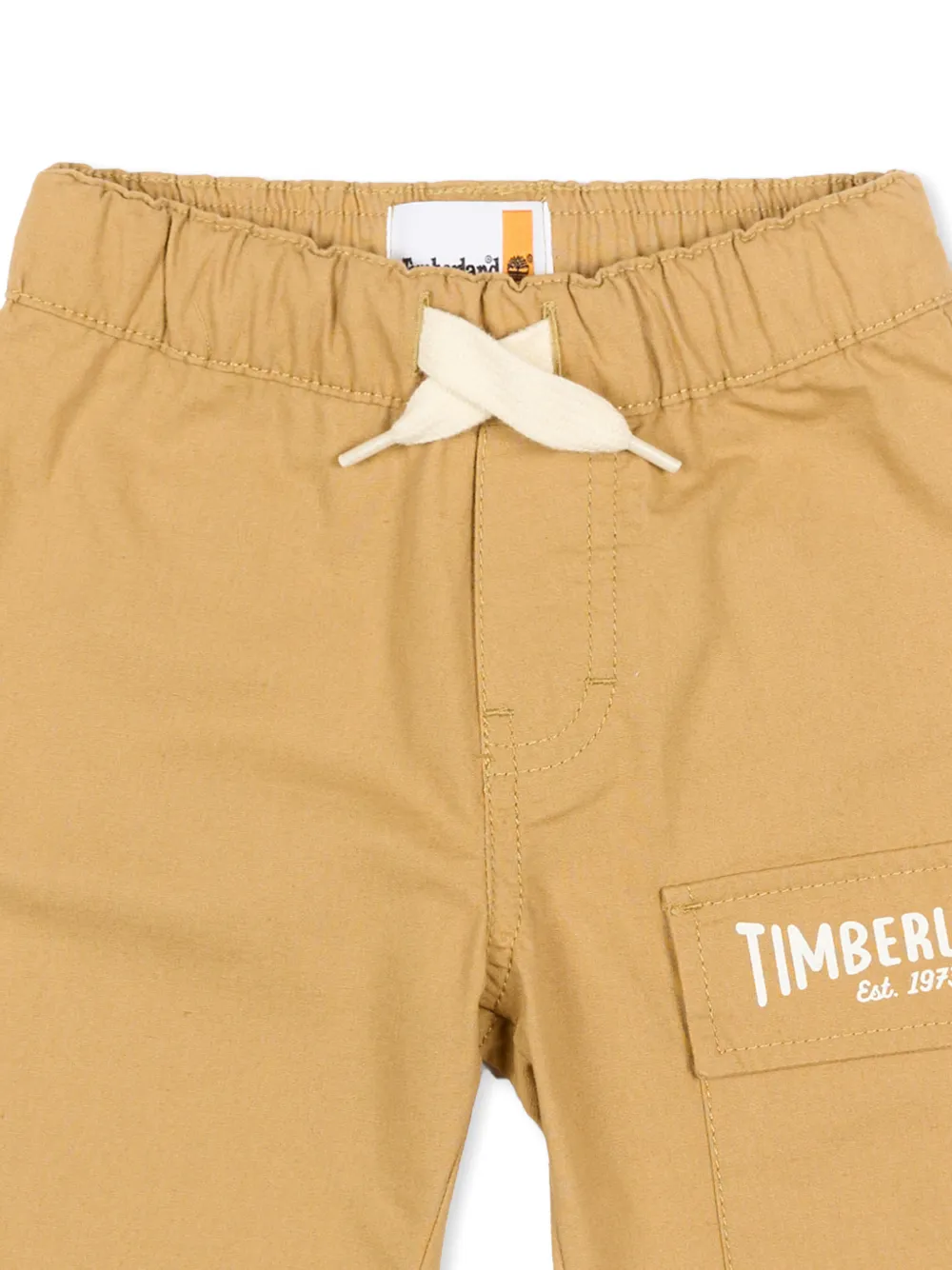 Timberland Kids Shorts met logoprint Beige