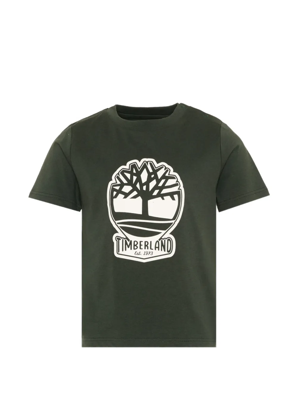Timberland Kids logo-print short-sleeve T-shirt - Verde